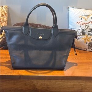 Longchamp Black Leather Handbag